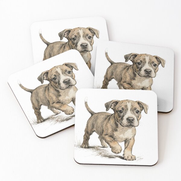 Item preview, Pit bull puppy drawing designed and sold by T's&such.