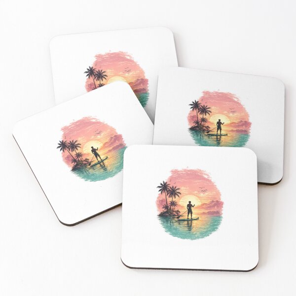 Item preview, stand-up paddleboarding (SUP) surfing designed and sold by ArtyStocks.