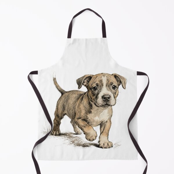 Item preview, Pit bull puppy drawing designed and sold by T's&such.