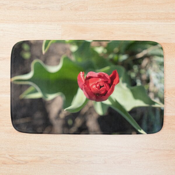 Item preview, Dewy Red Tulip with Curly Leaves designed and sold by Georgia Mizuleva.