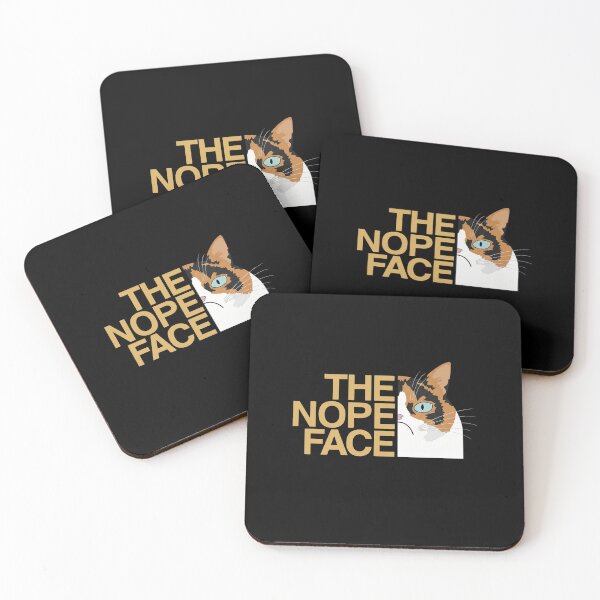 Item preview, The Nope Face Funny Calico Cat designed and sold by dudelinart.