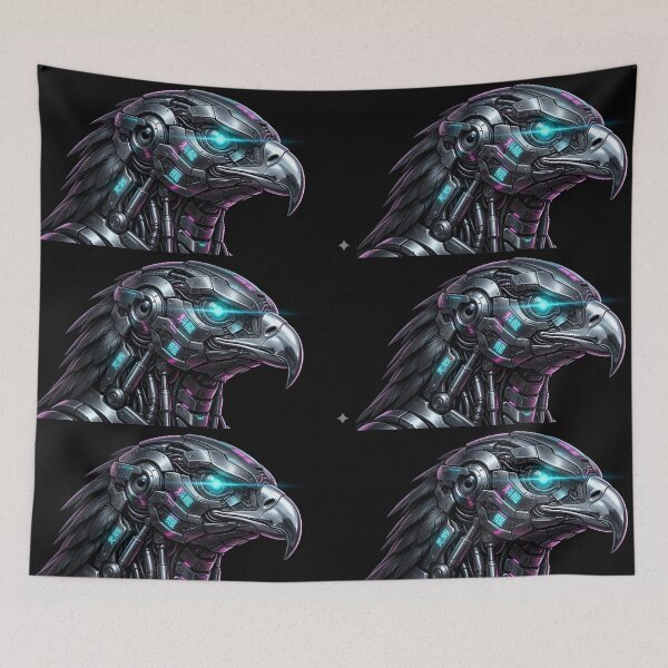 Item preview, Cyberpunk Mecha Eagle Cyber-Hawk - Neo Tokyo Cyborg Future designed and sold by Neo Tokio.