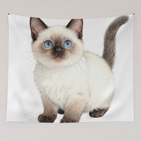 Item preview, Happy siamese kitten designed and sold by T's&such.