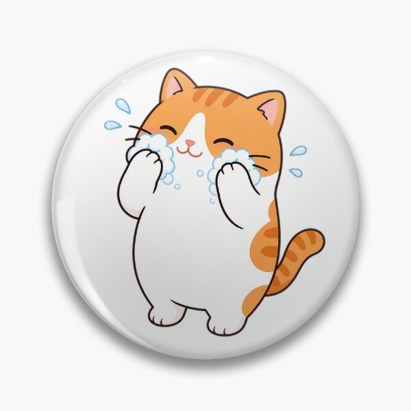 Item preview, Cute Orange Cat Washing Face Kawaii Bubble Grooming Illustration designed and sold by NoopnyangStudio.