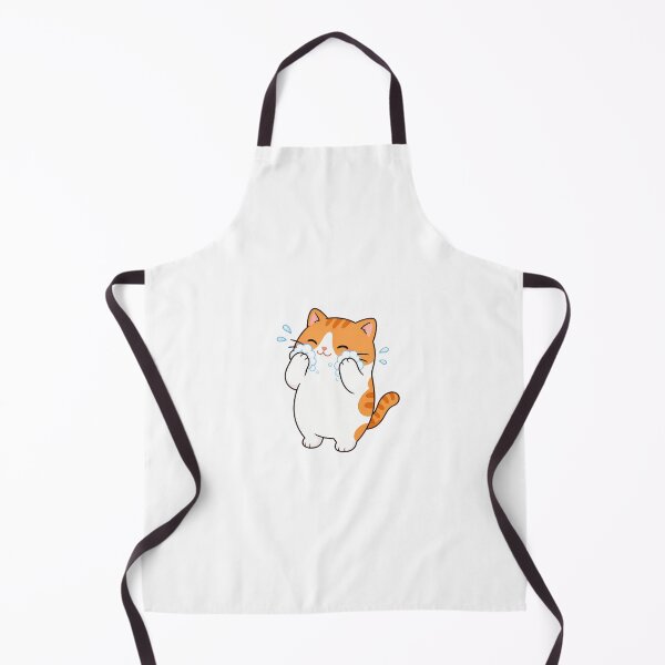 Item preview, Cute Orange Cat Washing Face Kawaii Bubble Grooming Illustration designed and sold by NoopnyangStudio.