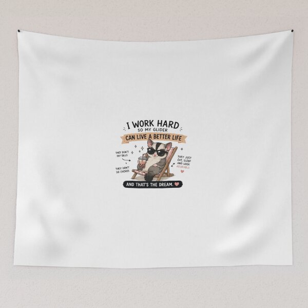 Item preview, i work hard so my glider can live better life designed and sold by bandarartisan.