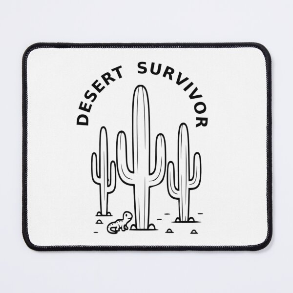 Item preview, Desert Survivor - Lizard and Cactus Bold Line Art designed and sold by The Bold Line Studio.