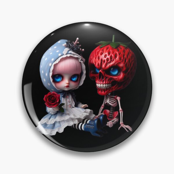Artikelvorschau, Gothic Lolita und Crimson Strawberry Skeleton entworfen und verkauft von LujziWorld.