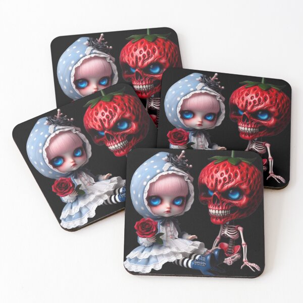 Item preview, Gothic Lolita and Crimson Strawberry Skeleton designed and sold by LujziWorld.