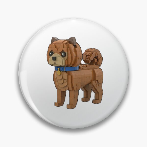 Item preview, Toy Block Chow Chow – Red Fluffy Brick Pup designed and sold by BrickDog.