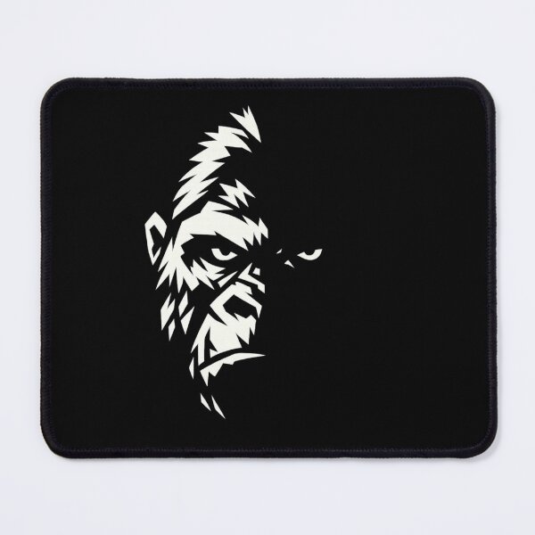 Item preview, Minimalist Noir Gorilla Face designed and sold by JonelCrafts.
