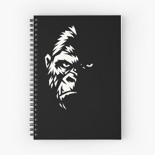 Item preview, Minimalist Noir Gorilla Face designed and sold by JonelCrafts.