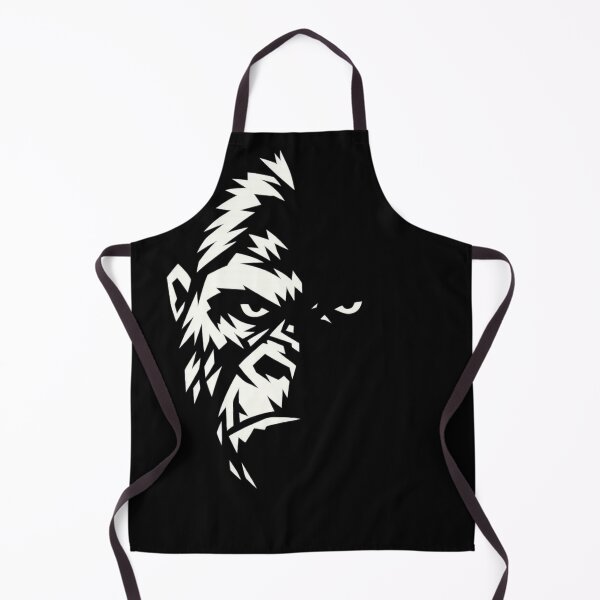 Item preview, Minimalist Noir Gorilla Face designed and sold by JonelCrafts.