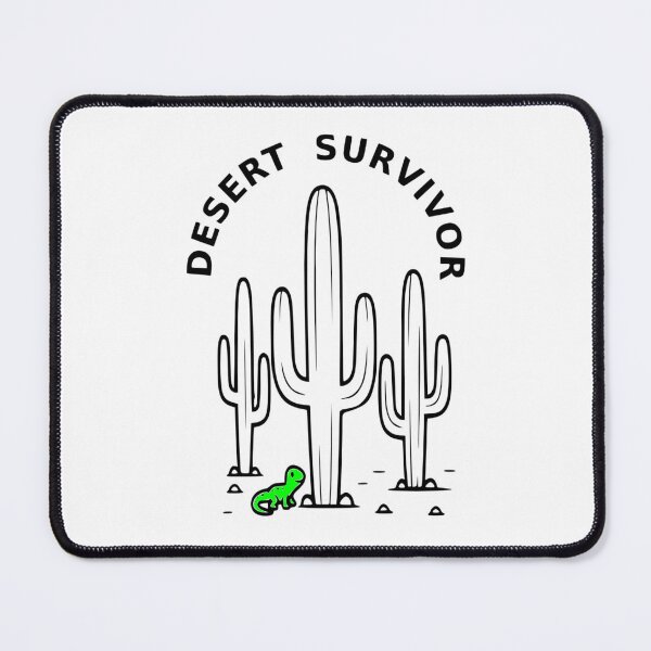 Item preview, Desert Survivor - Lizard and Cactus Bold Line Art designed and sold by The Bold Line Studio.