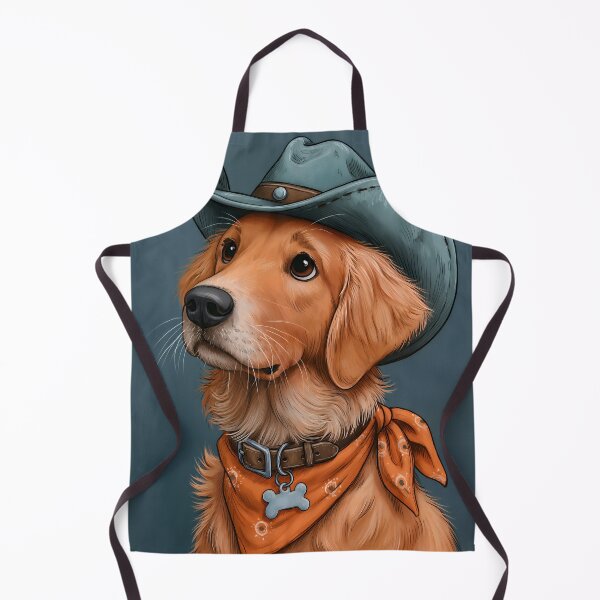 Item preview, Golden Retriever Cowboy designed and sold by prettykaler.