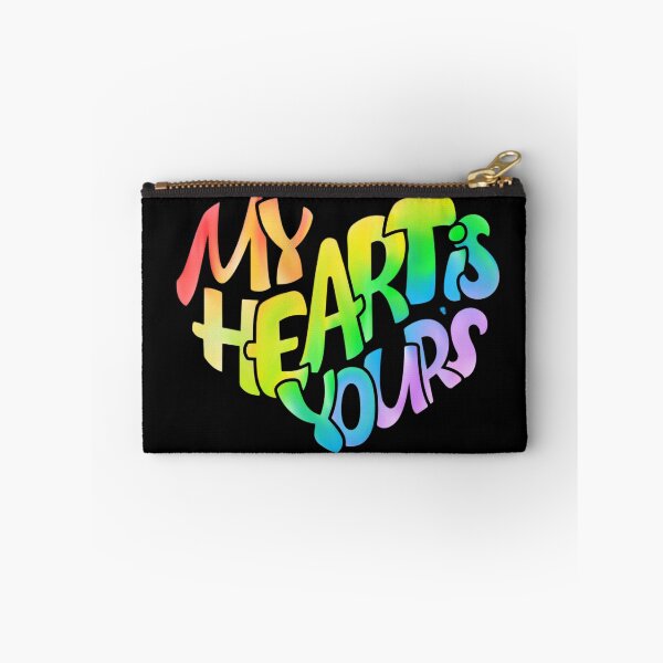 Item preview, My Heart Is Yours – Colorful Love Typography Design designed and sold by MartBook.