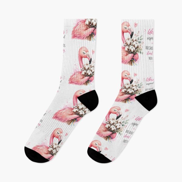 Item preview, Ukrainian Flamingo with Cotton Bouquet – Funny Watercolor Bird Design designed and sold by Mirosi-S.