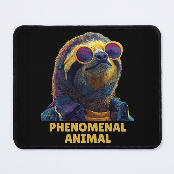 Item preview, Pop Art Colorful Sunglasses Sloth Phenomenal Animal Cyberpunk Vaporwave Streetwear designed and sold by NgumohaLanke.