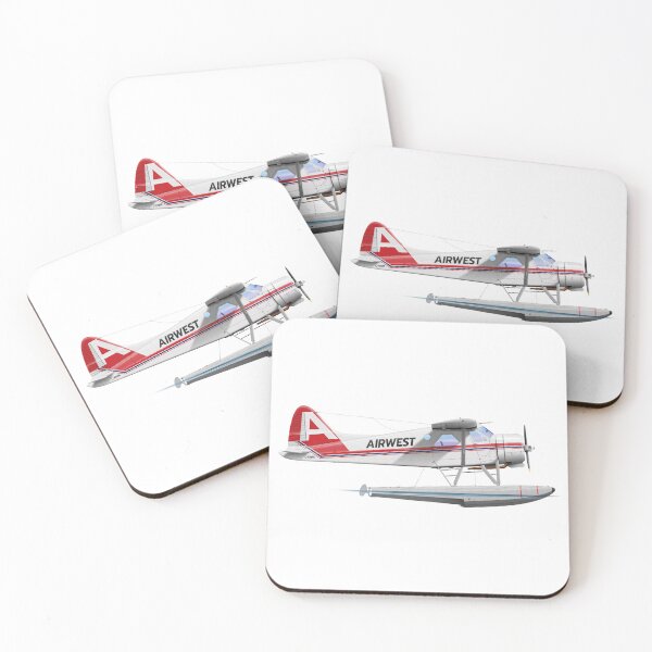 Item preview, DHC DHC-2 BEAVER 1430 C-FAWA AIRWEST 1980 designed and sold by Grubby Fingers Aircraft Illustration.