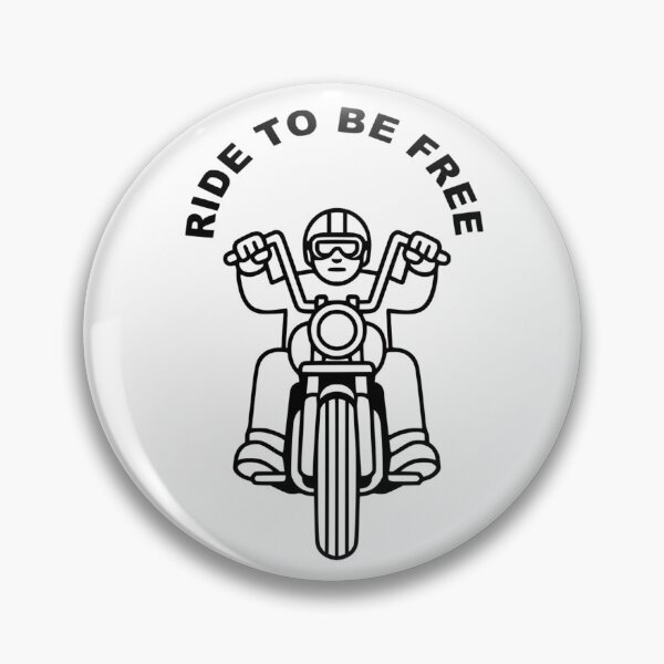 Item preview, Ride to be Free - Iron & Line Motorcycle Art designed and sold by The Bold Line Studio.