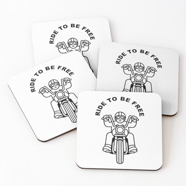 Item preview, Ride to be Free - Iron & Line Motorcycle Art designed and sold by The Bold Line Studio.