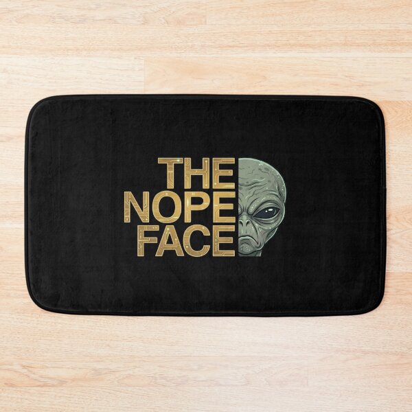 Item preview, The Nope Face Grumpy Alien Sci Fi Humor designed and sold by dudelinart.