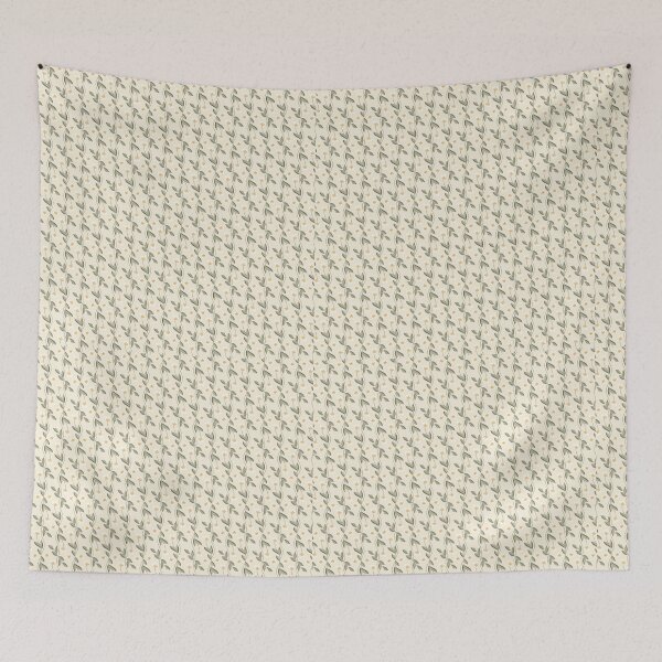 Item preview, Boho Olive Green and Yellow Botanical Vines designed and sold by LyoniHERA.