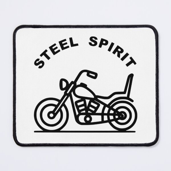 Item preview, Steel Spirit Chopper - Iron & Line Motorcycle Art designed and sold by The Bold Line Studio.