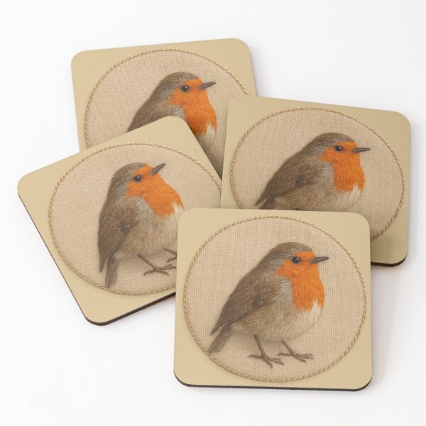 Item preview, Robin Embroidery Patch Design designed and sold by ChirpInc.