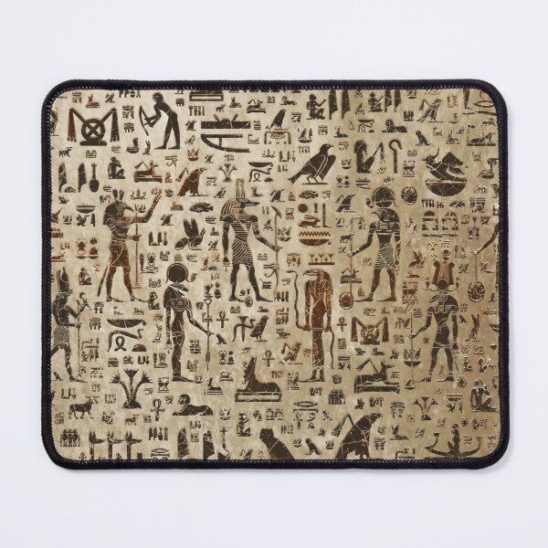 Item preview, Ancient Egyptian Hieroglyphs Wall - Retro Papyrus Gods Pattern designed and sold by GulfSignature.