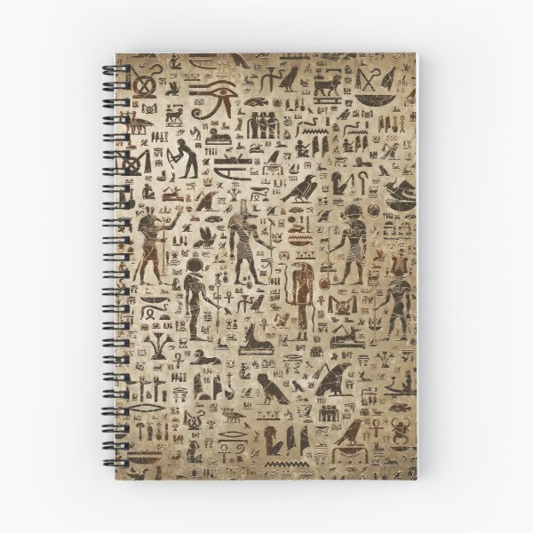 Item preview, Ancient Egyptian Hieroglyphs Wall - Retro Papyrus Gods Pattern designed and sold by GulfSignature.