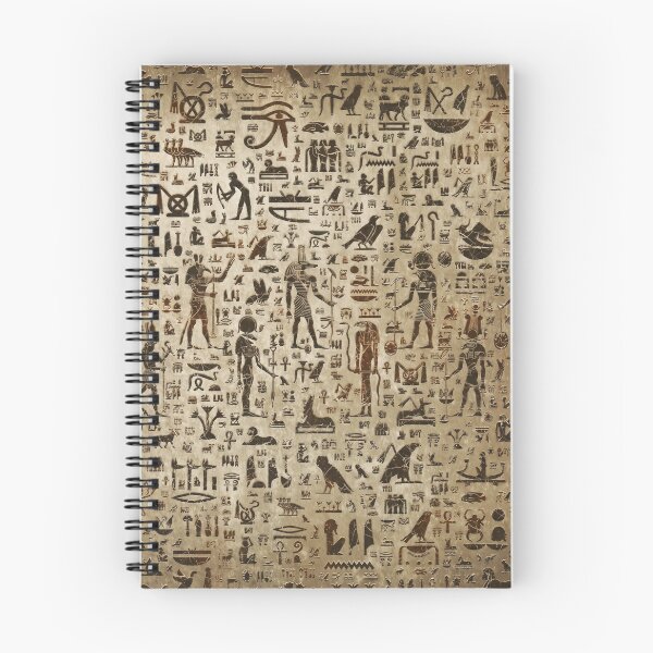 Item preview, Ancient Egyptian Hieroglyphs Wall - Retro Papyrus Gods Pattern designed and sold by GulfSignature.