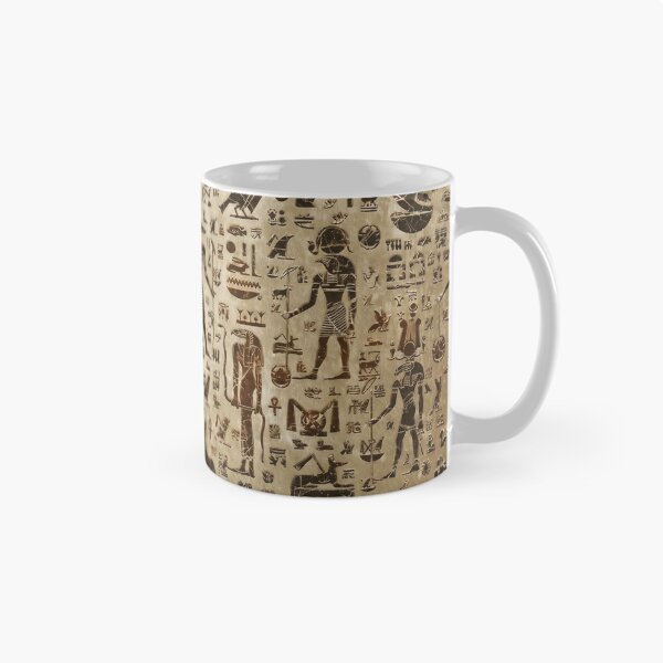 Item preview, Ancient Egyptian Hieroglyphs Wall - Retro Papyrus Gods Pattern designed and sold by GulfSignature.