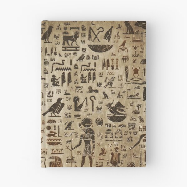 Item preview, Ancient Egyptian Hieroglyphs Wall - Retro Papyrus Gods Pattern designed and sold by GulfSignature.