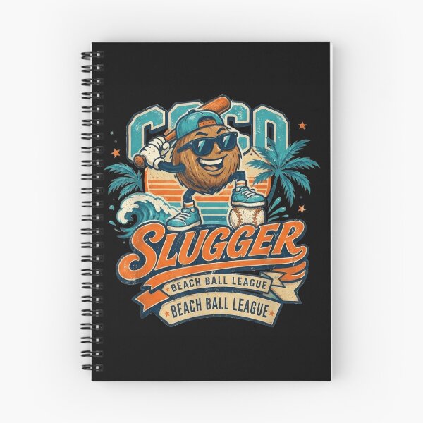 Item preview, Vintage Coconut Baseball Mascot Coco Slugger Beach Ball League Retro Summer designed and sold by NgumohaLanke.
