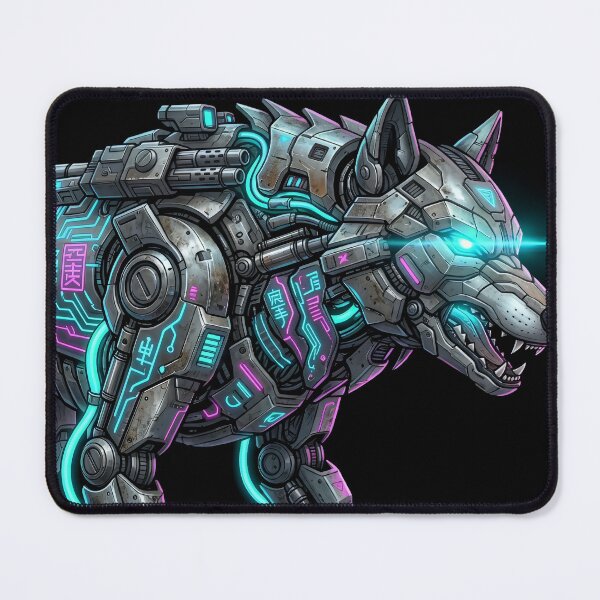 Item preview, Neo Tokyo Cyberpunk Alpha Wolf - Futuristic Mecha Cyborg designed and sold by Neo Tokio.