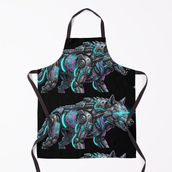 Item preview, Neo Tokyo Cyberpunk Alpha Wolf - Futuristic Mecha Cyborg designed and sold by Neo Tokio.