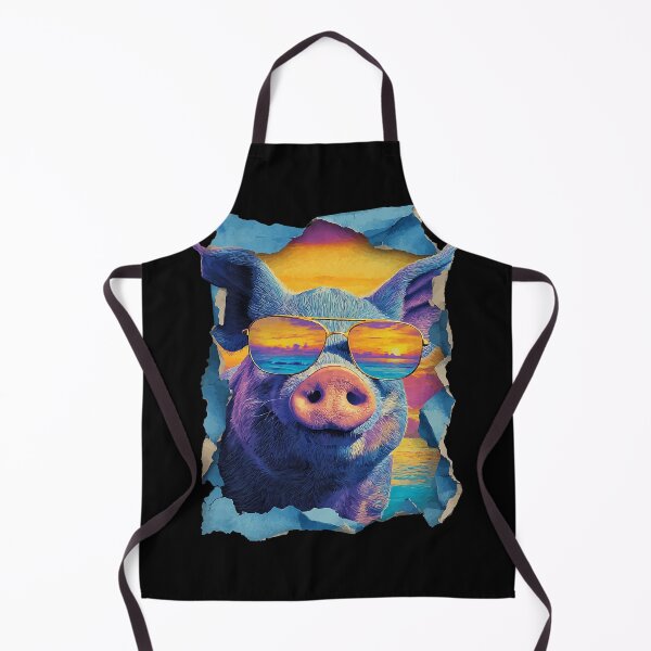Item preview, Pig with Sunglasses Sunset Beach Tropical Animal Summer designed and sold by Littermin.