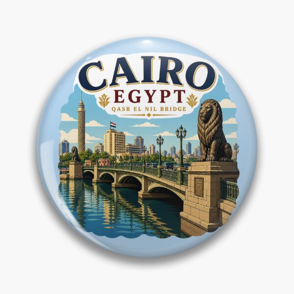 Item preview, Cairo Egypt Qasr El Nil Bridge designed and sold by Myra365Art.
