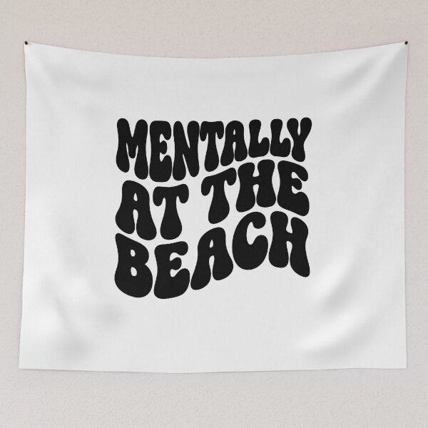 Item preview, Mentally at the Beach – Funny Coastal Vibes Design designed and sold by SLGA-Designs.