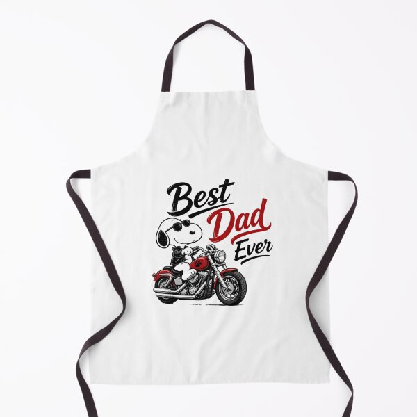 Item preview,  Best Dad Ever, cute snoopy on a motor bike designed and sold by nicnacc.