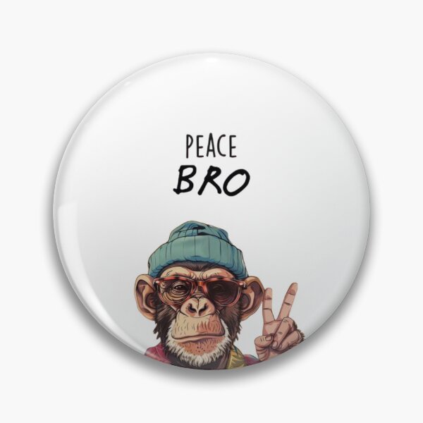 Item preview, Cool Chimp Making Peace Sign - Retro Hawaiian Monkey Art designed and sold by gokhanuzen.