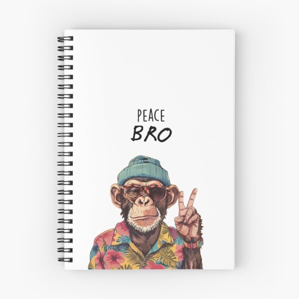 Item preview, Cool Chimp Making Peace Sign - Retro Hawaiian Monkey Art designed and sold by gokhanuzen.