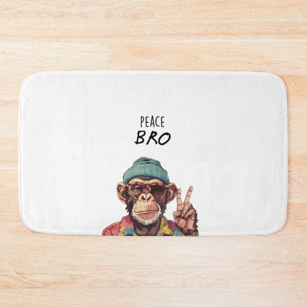 Item preview, Cool Chimp Making Peace Sign - Retro Hawaiian Monkey Art designed and sold by gokhanuzen.
