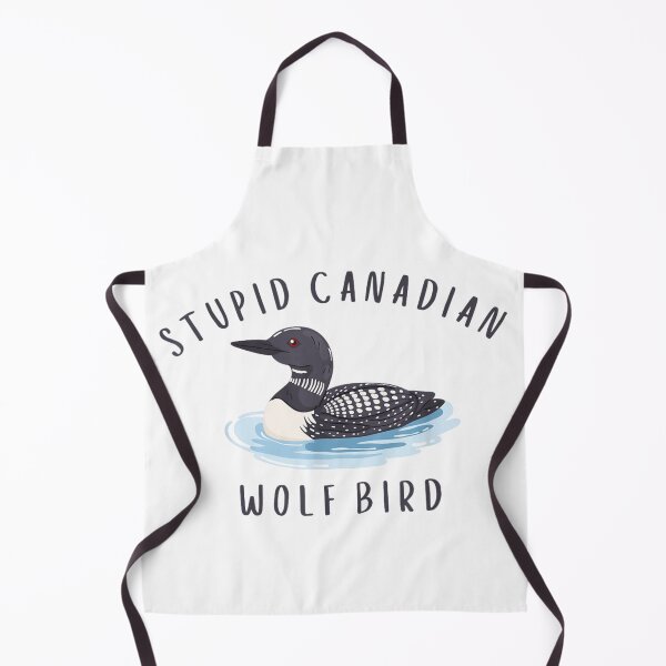 Item preview, Funny Sarcastic Stupid Canadian Wolf Bird Common Loon Water Wildlife Meme designed and sold by NgumohaLanke.