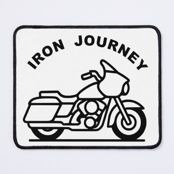 Item preview, Iron Journey Bagger - Iron & Line Motorcycle Art designed and sold by The Bold Line Studio.