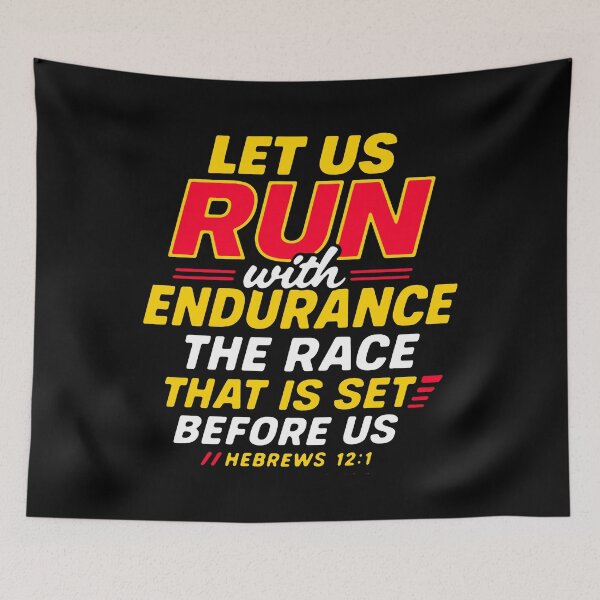 Item preview, Hebrews 12:1 Run With Endurance The Race That Is Set Before Us designed and sold by plushism.