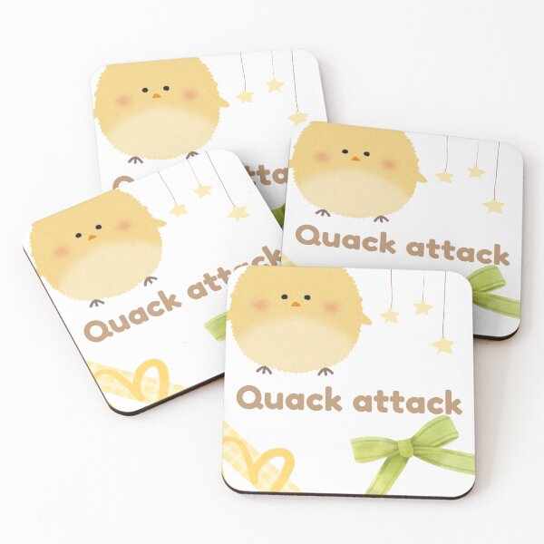 Item preview, Quack Attack Cute Duck Aesthetic Kawaii Yellow Chick Funny Design designed and sold by ravenRM.
