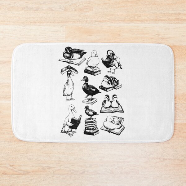 Item preview, Cute Dark Academia Vintage Aesthetic Sketch Of Ducks Reading Library Books designed and sold by KrystinaGiGi.