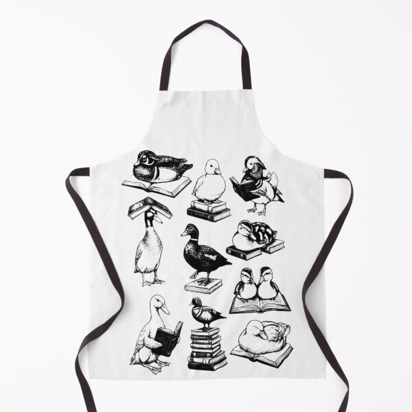 Item preview, Cute Dark Academia Vintage Aesthetic Sketch Of Ducks Reading Library Books designed and sold by KrystinaGiGi.